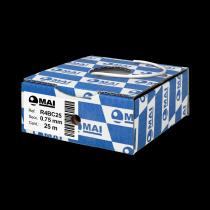 MAI COMPONENTES ELECTRICOS PARA AUTOMOVIL R4BC25 - CABLE 105° FLRY-B 0,75 MM BLANCO 25M