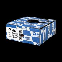 MAI COMPONENTES ELECTRICOS PARA AUTOMOVIL R4NG25 - CABLE 105° FLRY-B 0,75 MM NEGRO 25M