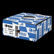 MAI COMPONENTES ELECTRICOS PARA AUTOMOVIL R5BC25 - CABLE 105° FLRY-B 1 MM BLANCO 25M