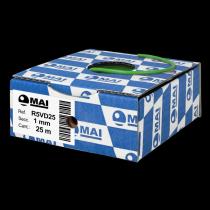 MAI COMPONENTES ELECTRICOS PARA AUTOMOVIL R5VD25 - CABLE 105° FLRY-B 1 MM VERDE 25M