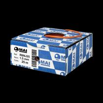 MAI COMPONENTES ELECTRICOS PARA AUTOMOVIL R6NJ25 - CABLE 105° FLRY-B 1,5 MM NARANJA 25M