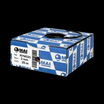 MAI COMPONENTES ELECTRICOS PARA AUTOMOVIL R7NG25 - CABLE 105° FLRY-B 2 MM NEGRO 25M